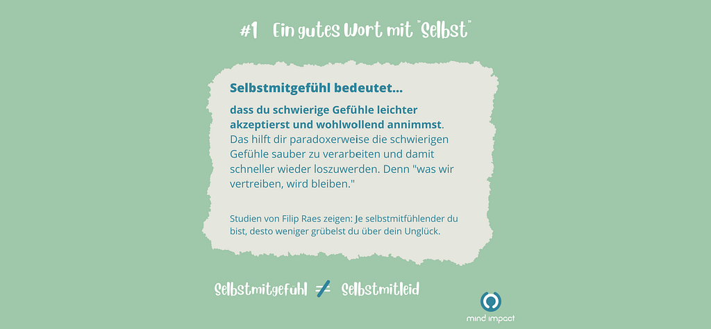 Mythen zu Selbsmitgefühl