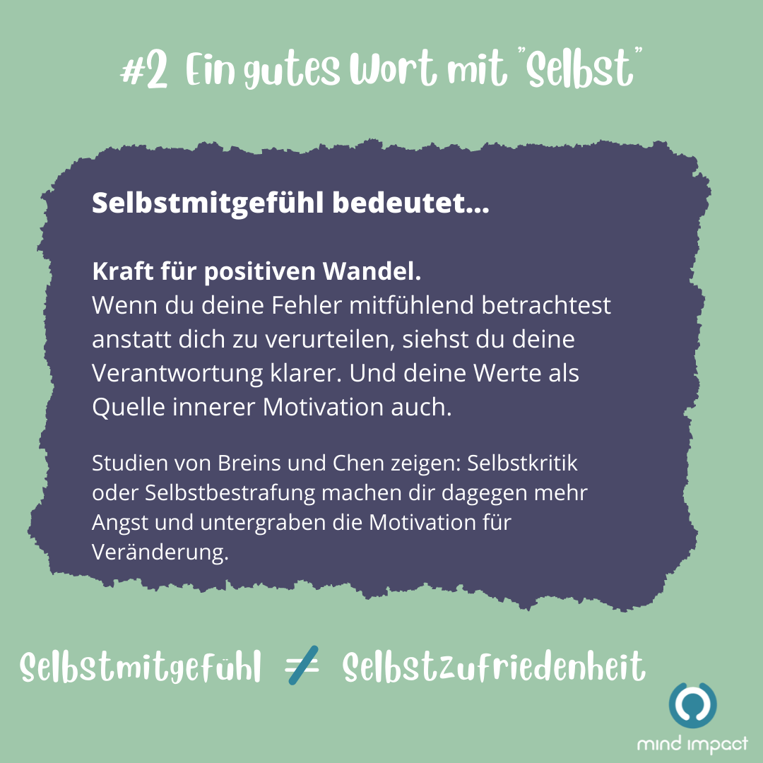 Selbstmitgefühl motiviert
